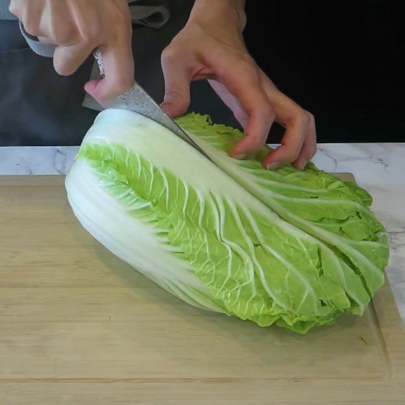 Step 2 Prepare vegetables for Korean potato soup