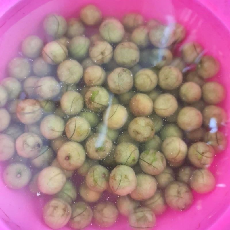 Step 1 Prepare sấu Pickled sấu with sugar