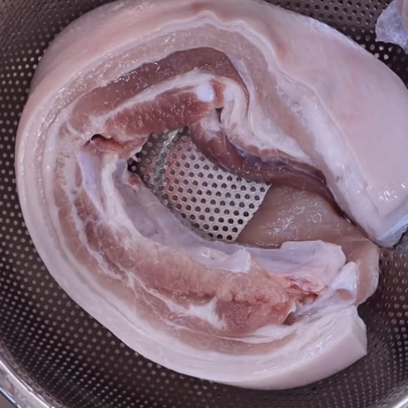 Step 1 Prepare the meat Fried Pork Belly with Fish Sauce