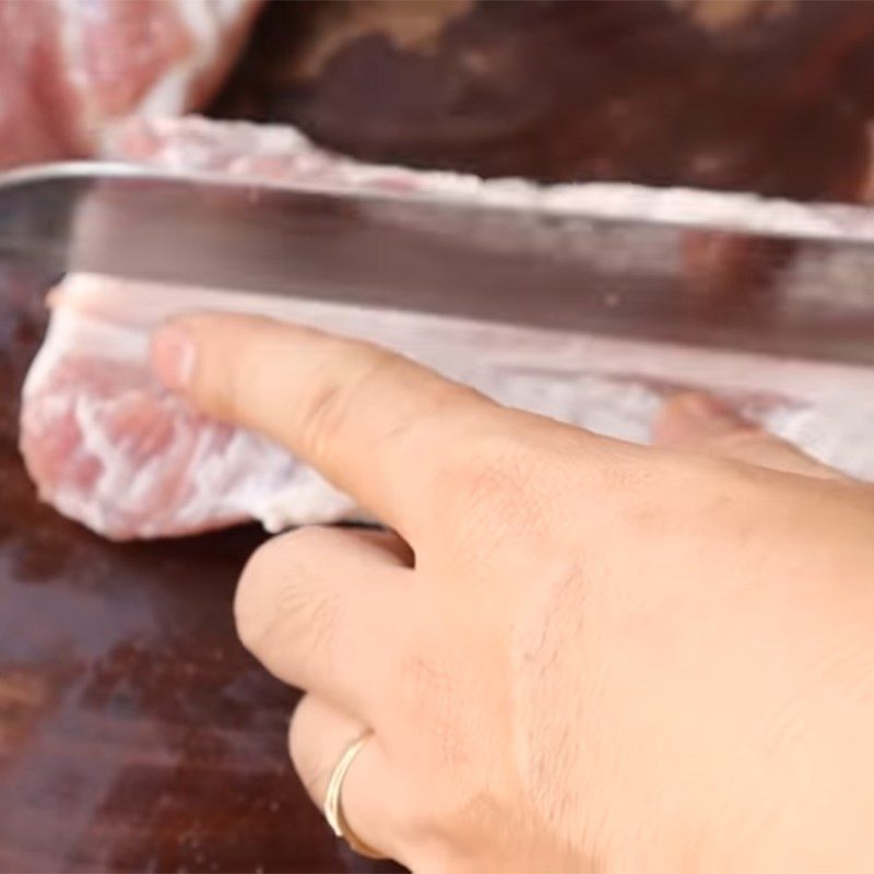 Step 1 Prepare the pork belly Braised Pork Belly with Fish Sauce
