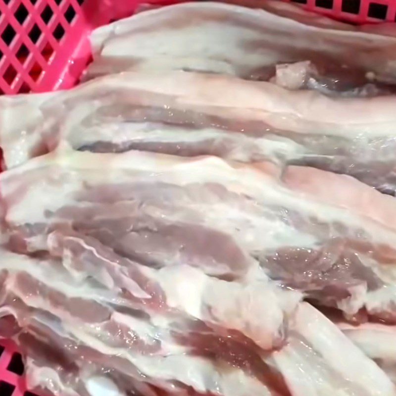 Step 1 Prepare the pork belly for Garlic Marinated Sun-Dried Pork Belly