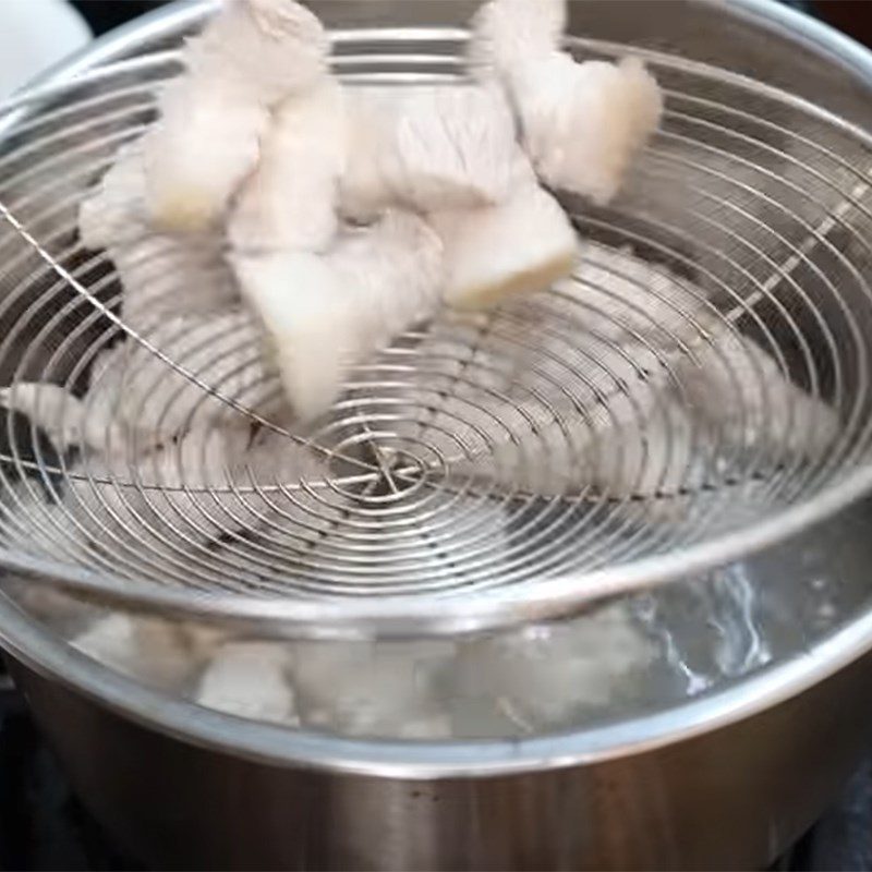 Step 1 Prepare the pork belly Braised Pork Belly with Fish Sauce