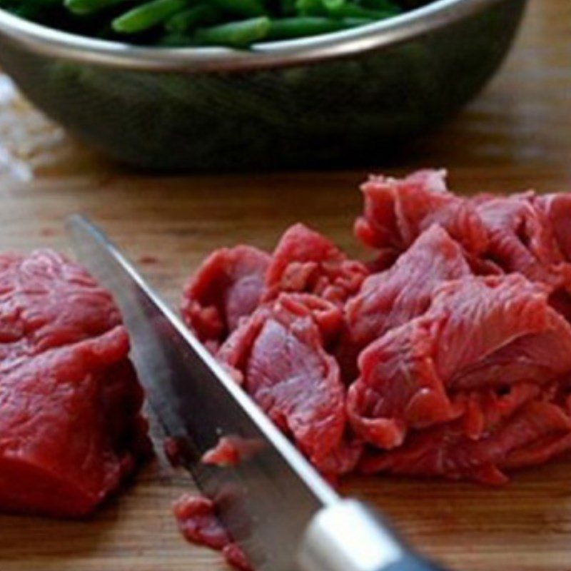 Step 1 Prepare the Beef for Steamed Beef with Vietnamese Perilla