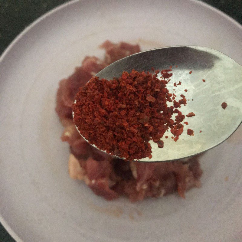 Step 2 Prepare the beef Kimchi fried rice with beef