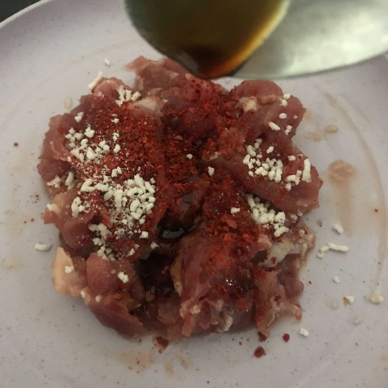 Step 2 Prepare the beef Kimchi fried rice with beef