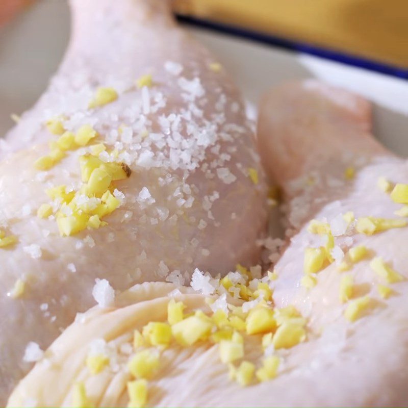 Step 1 Prepare the chicken for Pepper Roast Chicken