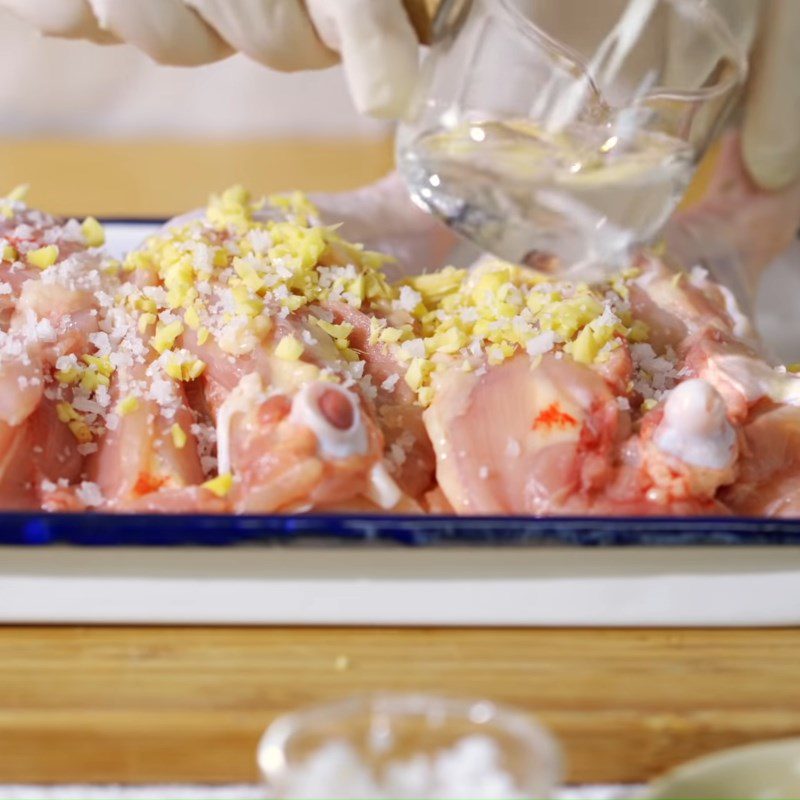 Step 1 Prepare the chicken for Pepper Roast Chicken