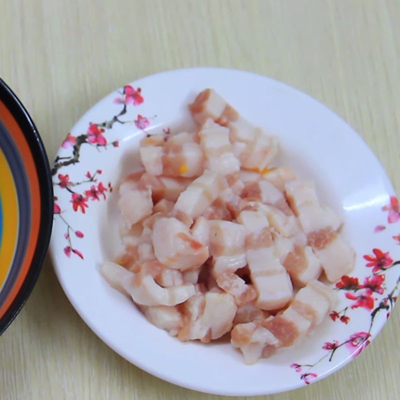 Step 2 Prepare the pork for basa fish with pork belly