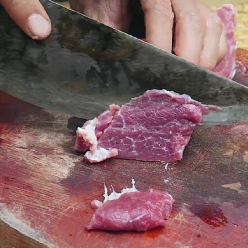 Step 1 Prepare buffalo meat Braised buffalo meat with papaya