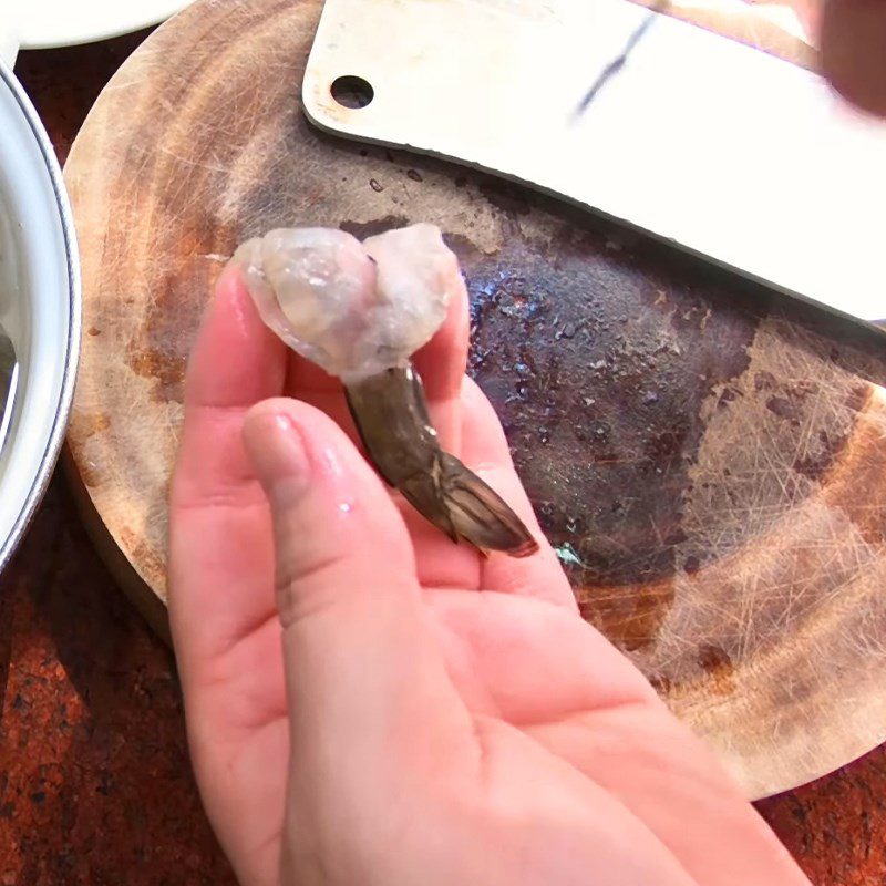 Step 1 Prepare shrimp Sun-dried shrimp