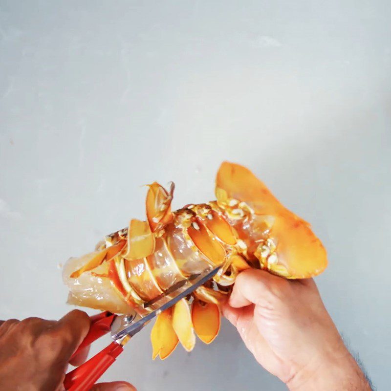 Step 1 Prepare lobster Sashimi