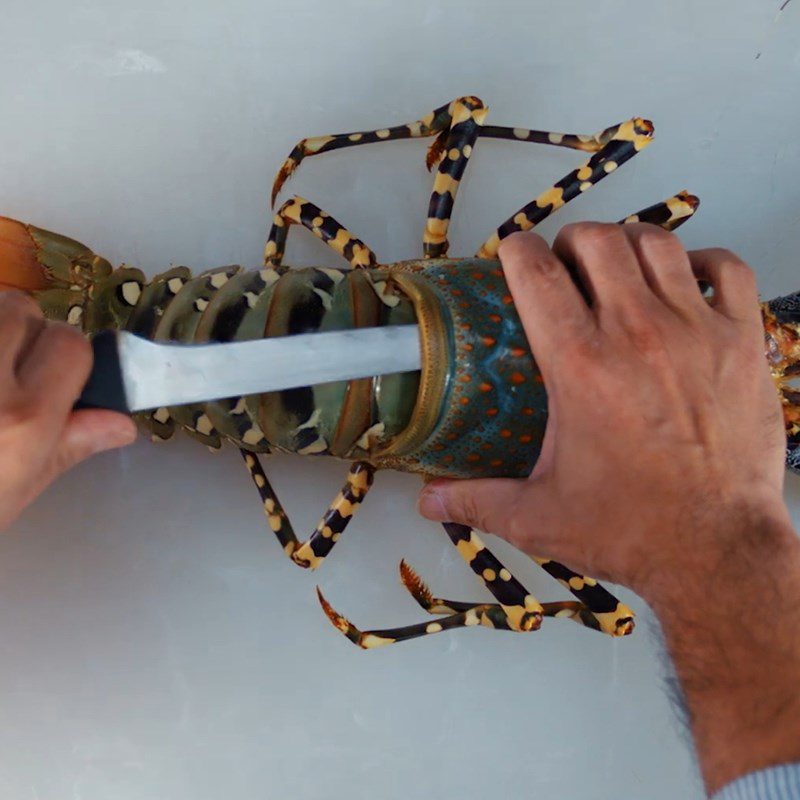 Step 1 Prepare lobster Sashimi