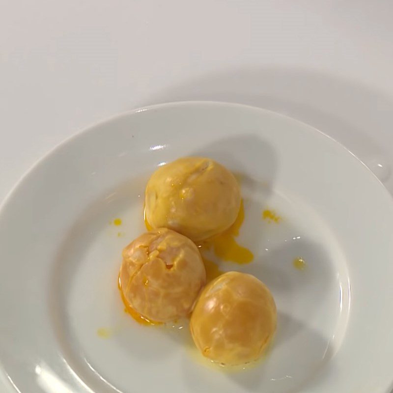 Step 1 Prepare salted eggs Salted Egg Fried Fish Roe