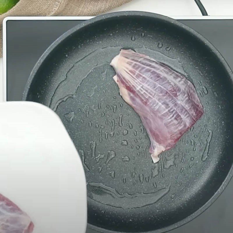 Step 1 Prepare and pan-sear the beef for Thai Beef Salad with Fried Rice