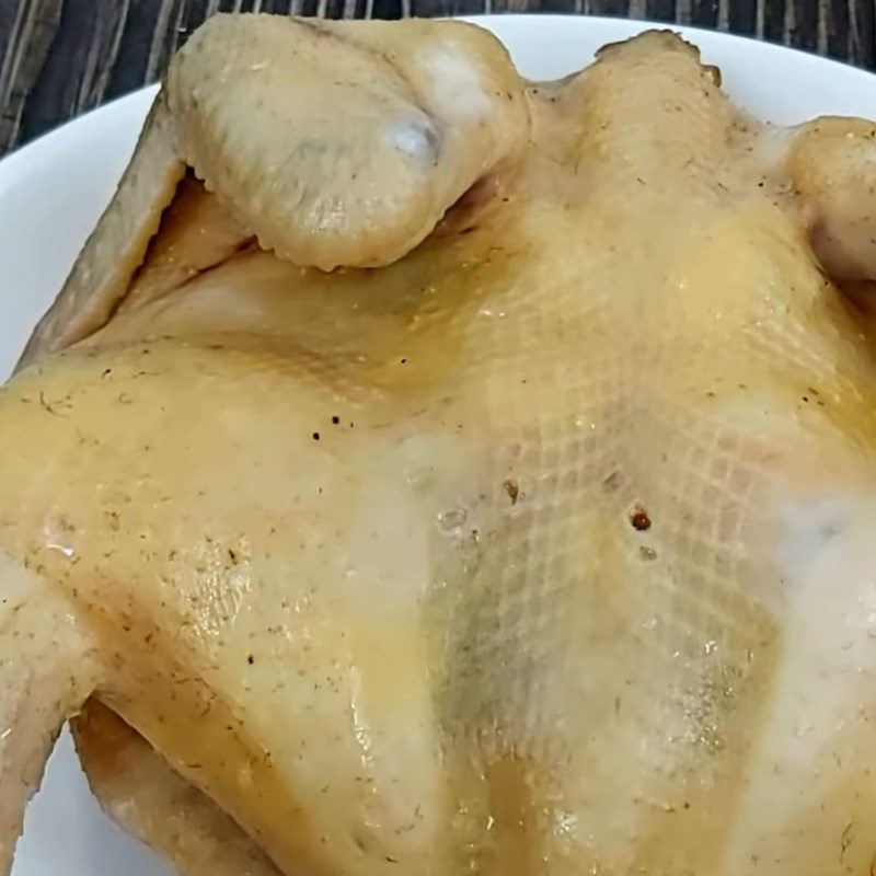 Step 1 Prepare and boil the chicken Whole Chicken Fried with Garlic Butter Sauce