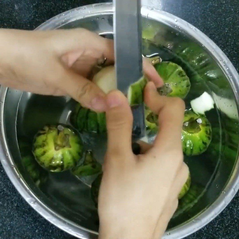 Step 1 Prepare and boil figs for Fig Salad with Beef