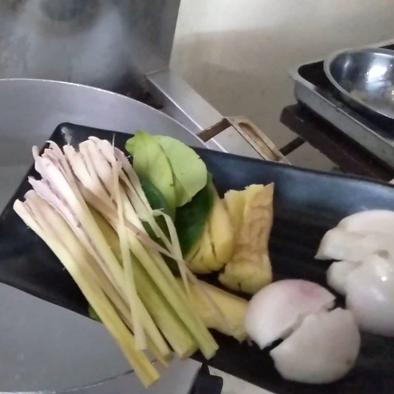 Step 1 Prepare and boil the duck for Duck Mango Salad