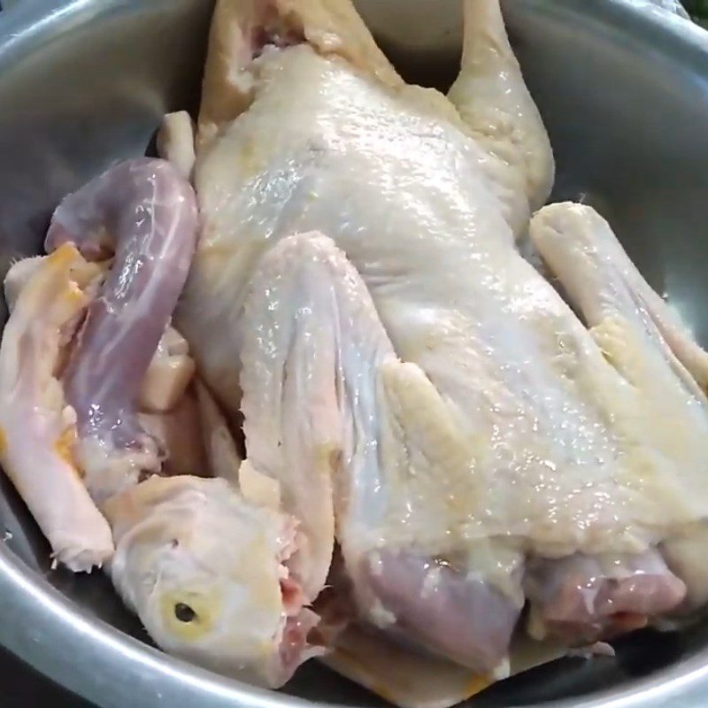 Step 1 Prepare and boil the duck for Duck Mango Salad