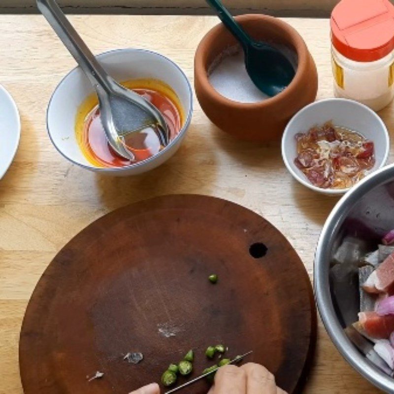 Step 1 Prepare the Ingredients for Dried Fish Steamed with Pork