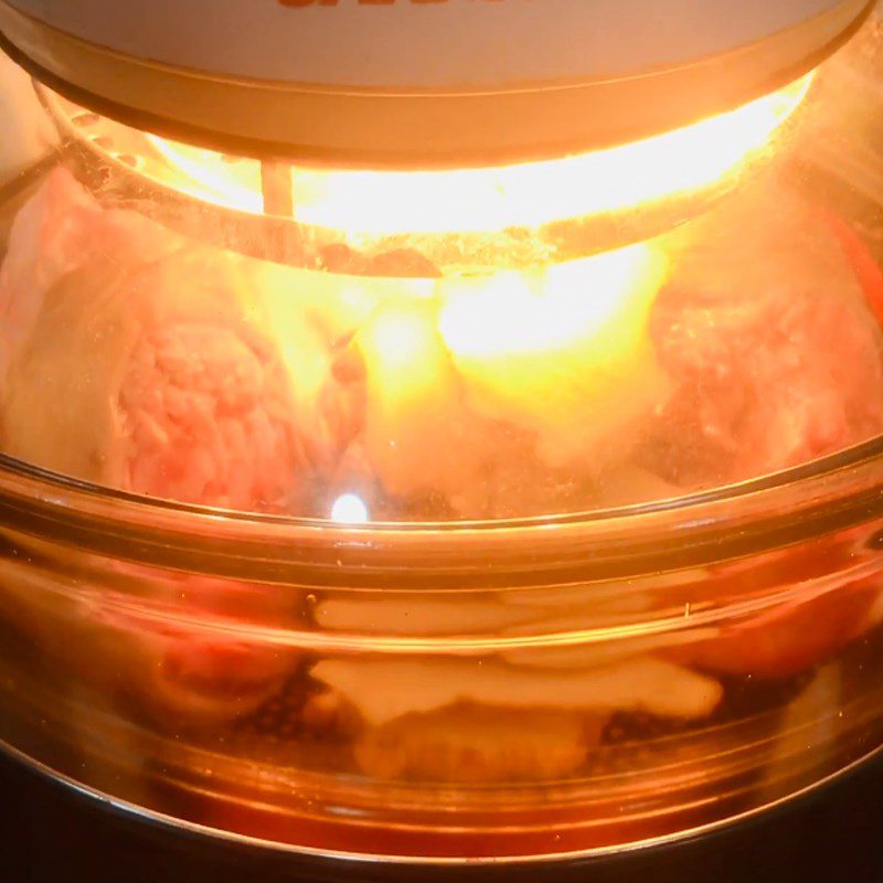 Step 2 Prepare and roast the pork leg for grilled beef hotpot with lemongrass