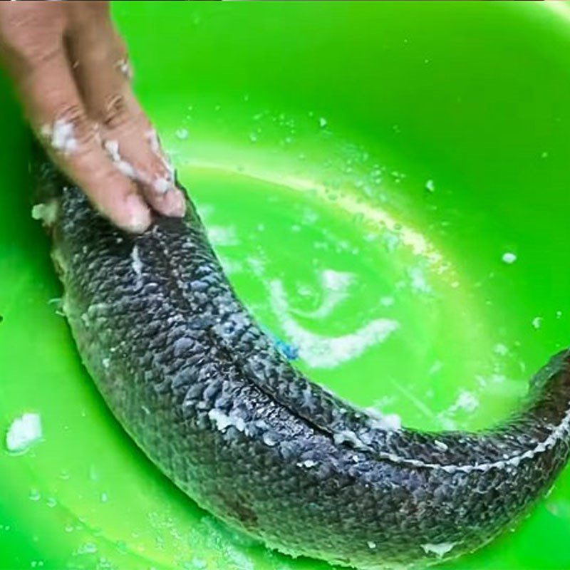 Step 1 Prepare and marinate snakehead fish Snakehead fish with sour vegetables