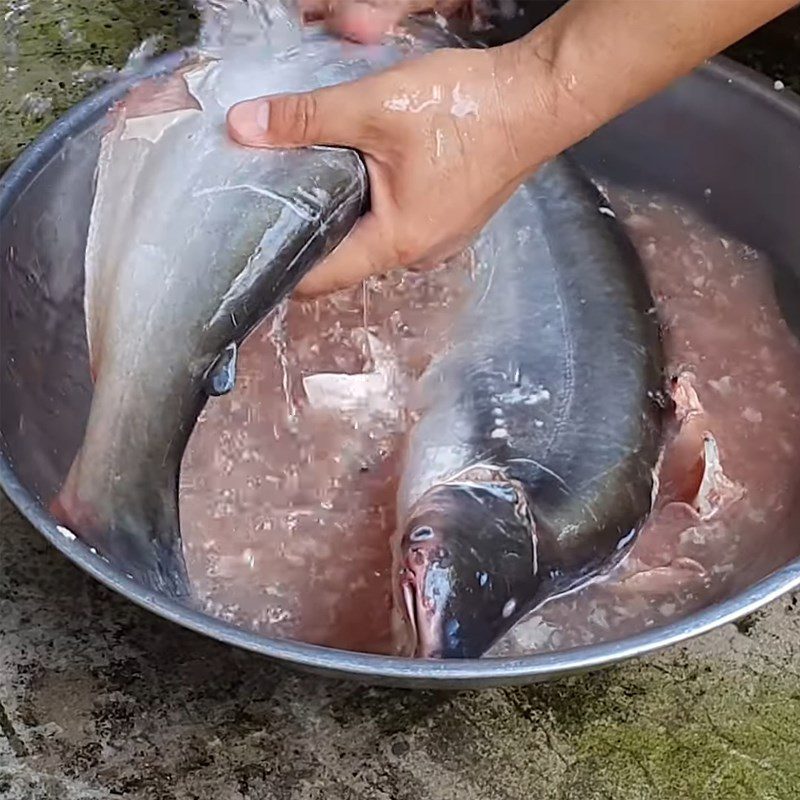 Step 2 Prepare and marinate catfish for catfish hotpot