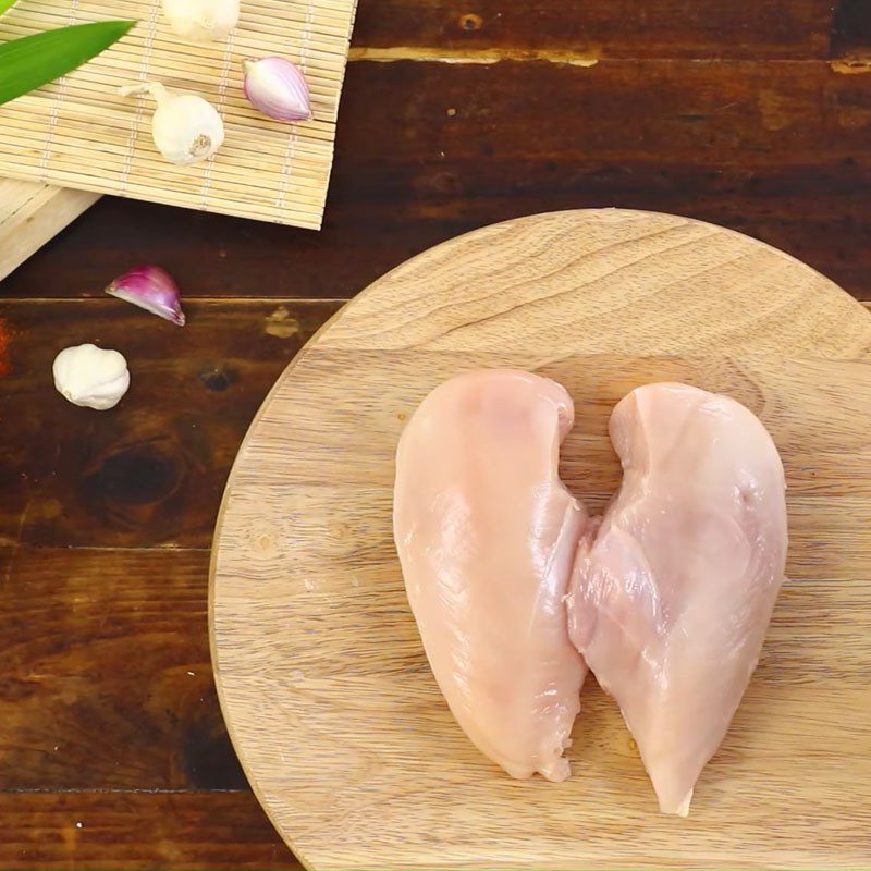 Step 1 Prepare and marinate the chicken Pandan Leaf Fried Chicken