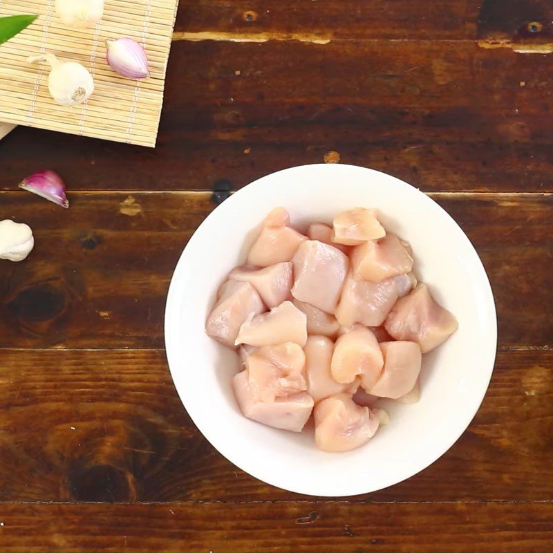 Step 1 Prepare and marinate the chicken Pandan Leaf Fried Chicken