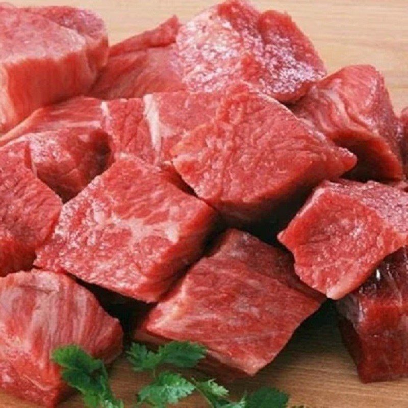 Step 1 Prepare and marinate the beef for Beef Pumpkin Soup