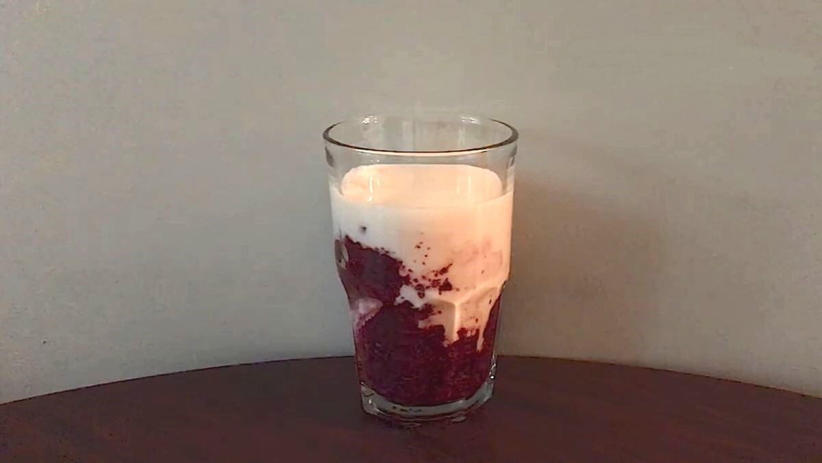 Yogurt drink using an oven