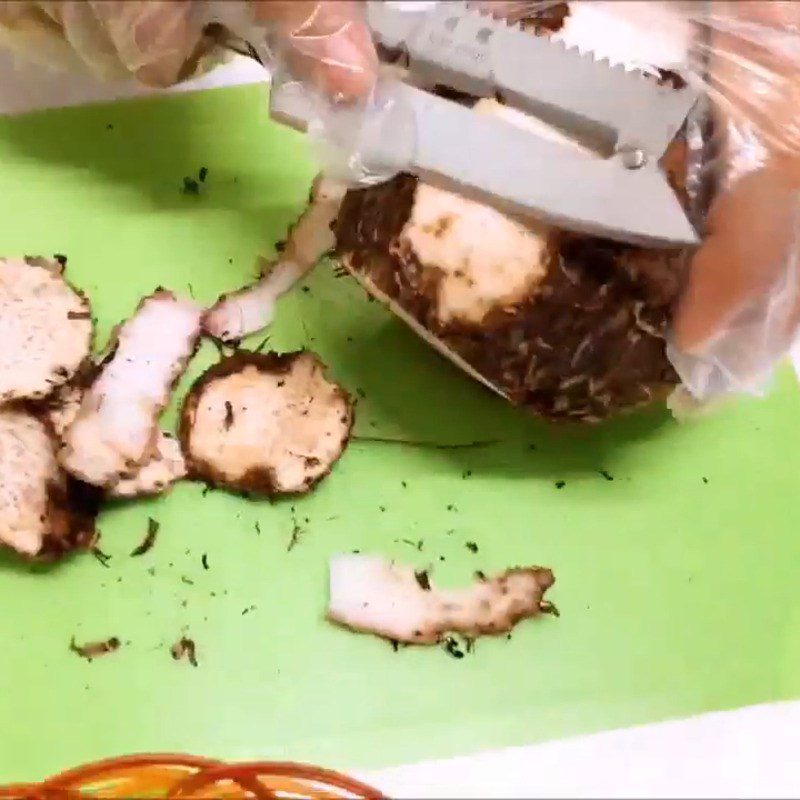 Step 1 Prepare Taro for Taro Coconut Milk