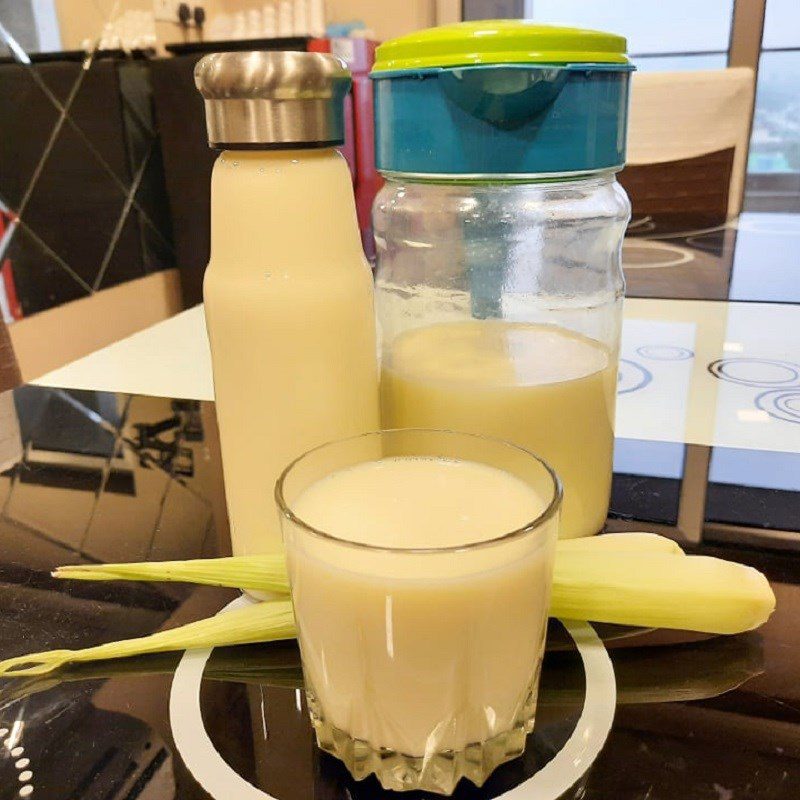 Step 5 Final product Sweet corn milk (recipe shared by users)