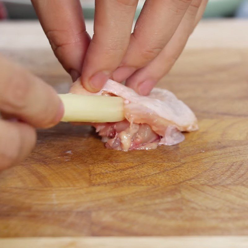 Step 2 Shape the fake pork ribs chicken Fried Fake Pork Ribs Chicken