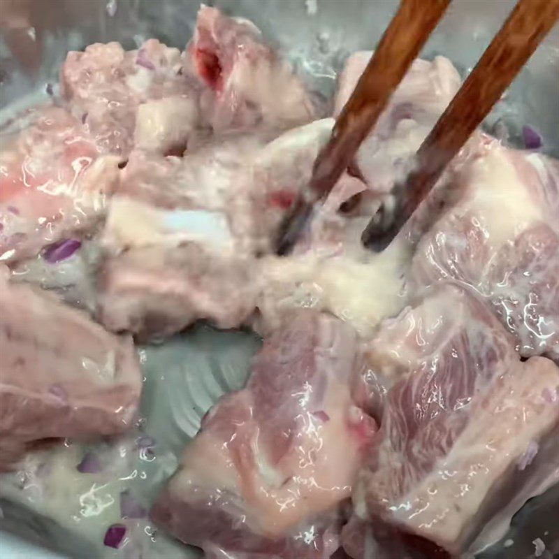 Step 2 Marinate the ribs Braised Pork Ribs in Milk