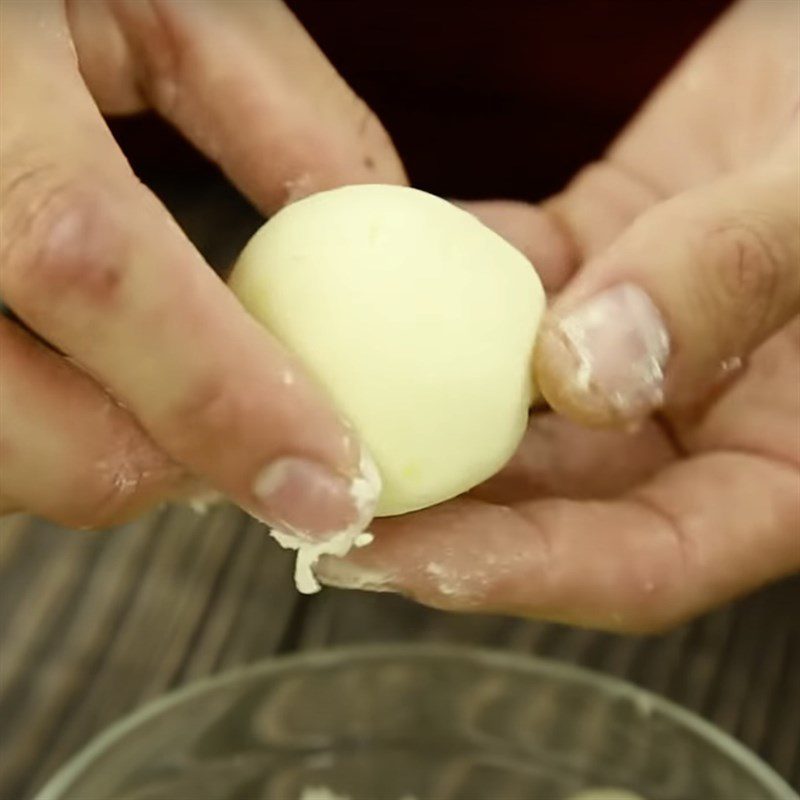 Step 4 Shaping Potato meatball soup