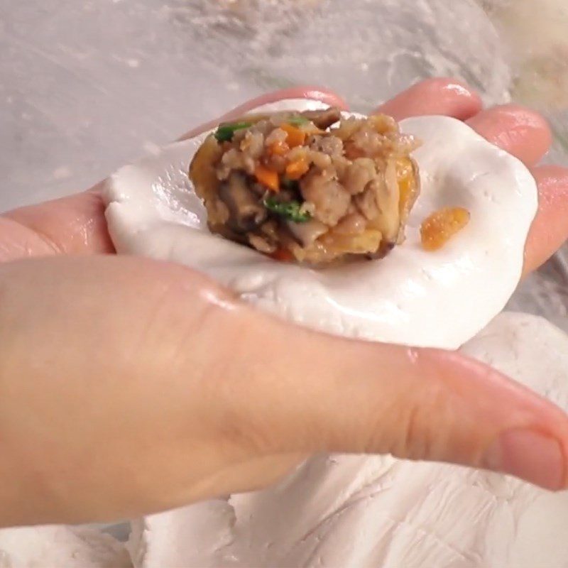 Step 3 Shape the balls for Savory Meat-Filled Glutinous Rice Balls