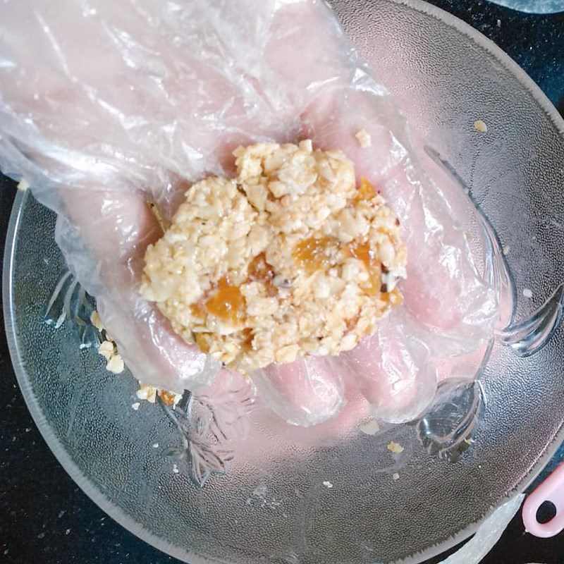 Step 2 Shape the cookies Oatmeal Cookies using an air fryer