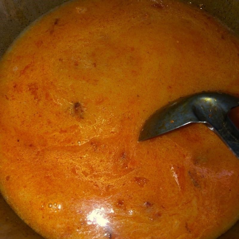 Step 5 Cook the broth for Crab Noodle Soup