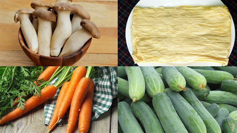 Ingredients for tofu salad