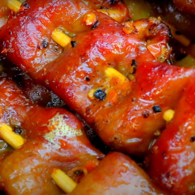 Step 5 Product Grilled intestines with turmeric