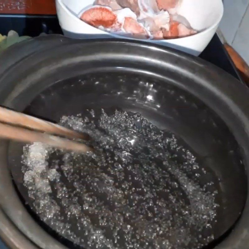 Step 2 Make the Caramel Sauce Braised Pork Skin with Pepper