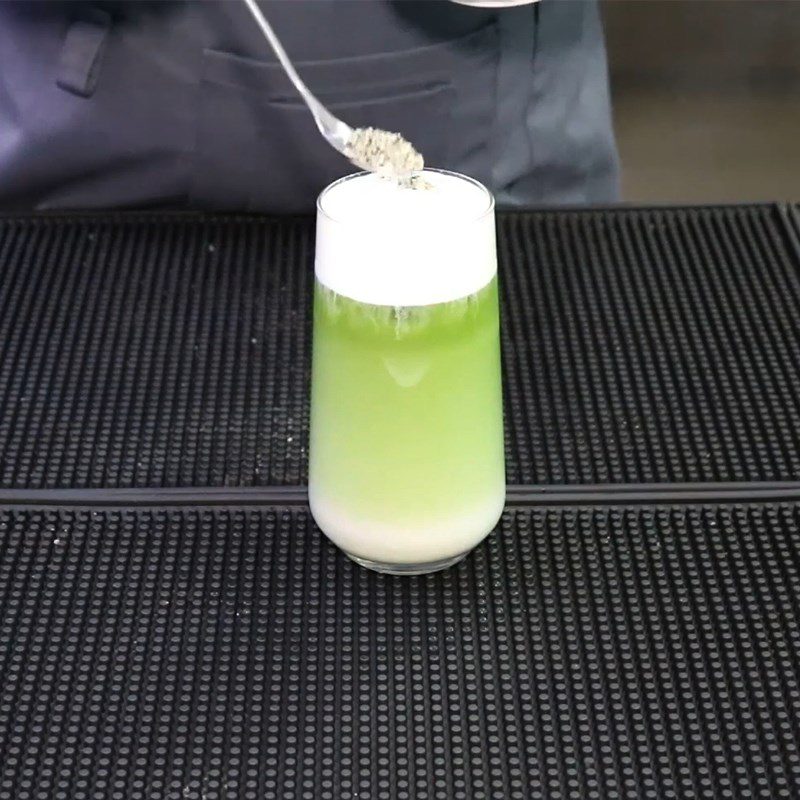 Step 3 Final product Matcha black sesame milk