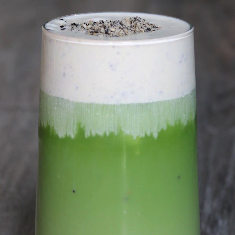 Step 3 Final product Matcha black sesame milk
