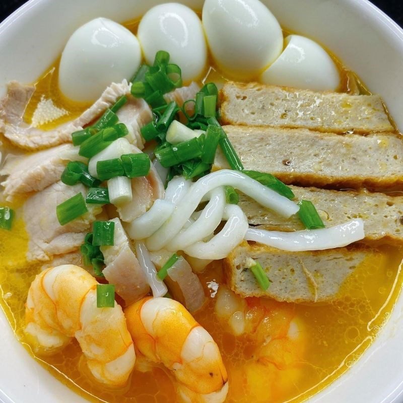 Step 4 Final Product Shrimp and Meat Noodle Soup