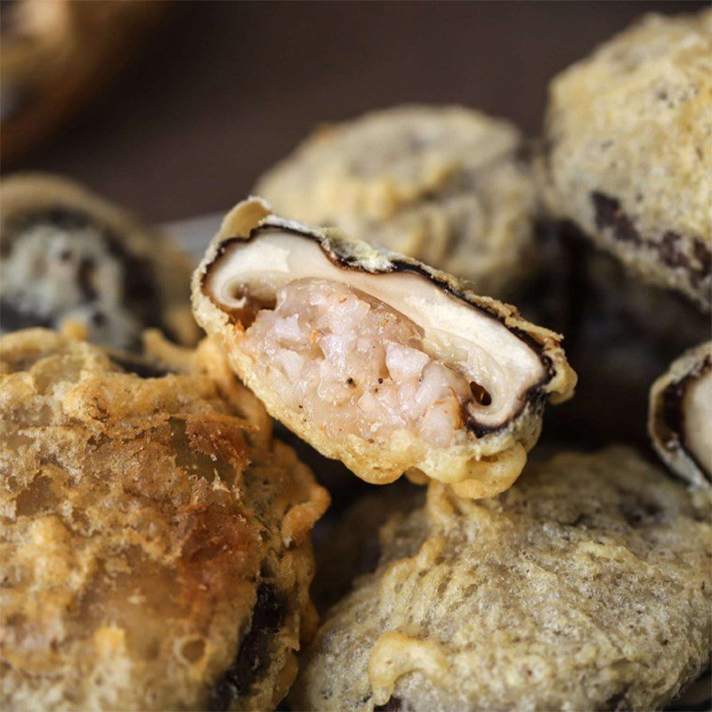 Step 5 Final Product Crispy Shrimp-Stuffed Shiitake Mushrooms