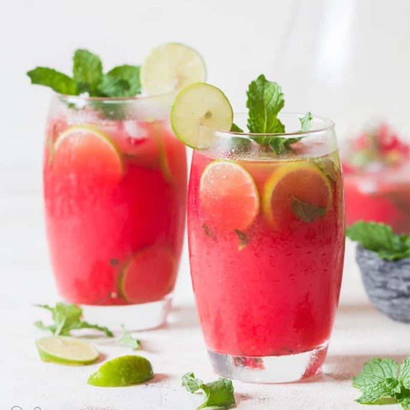 Step 4 Final product watermelon mojito