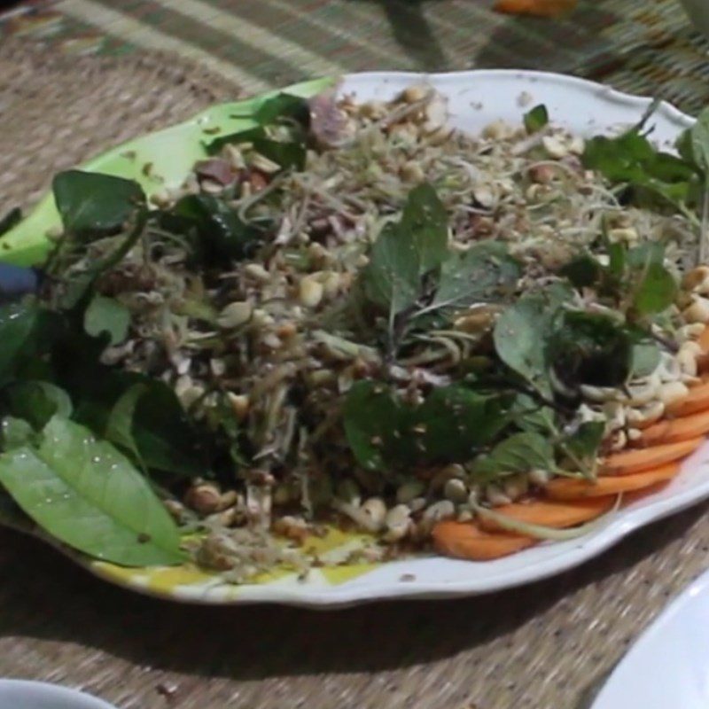 Step 7 Final Product Dried Squid Salad with Banana Flower