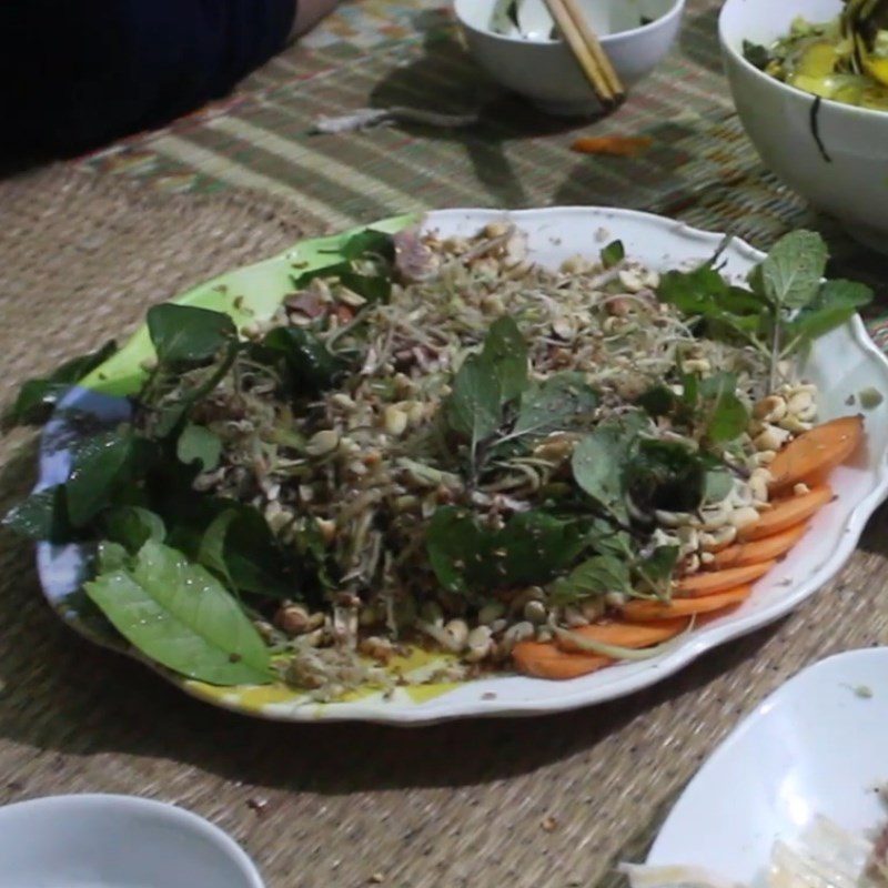Step 7 Final Product Dried Squid Salad with Banana Flower