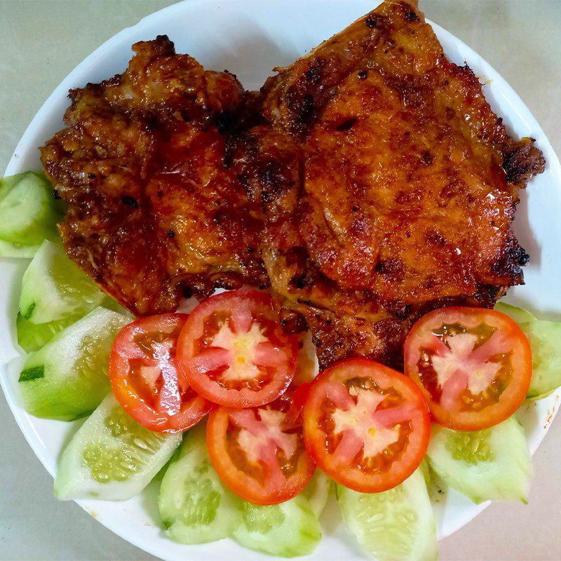 Step 5 Final Product Honey Grilled Pork Chops