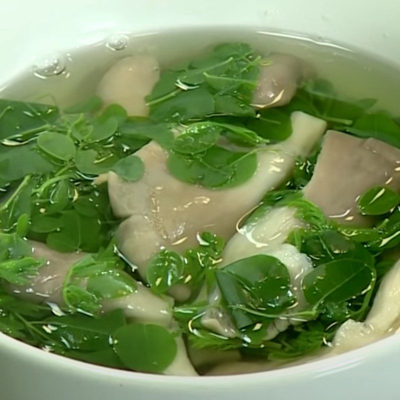 Step 4 Final product Moringa Mushroom Soup